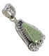 Flower Turquoise Inlay Sterling Silver Southwestern Pendant QX77110